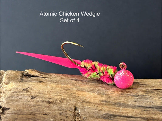 Wedge tail crappie jigs