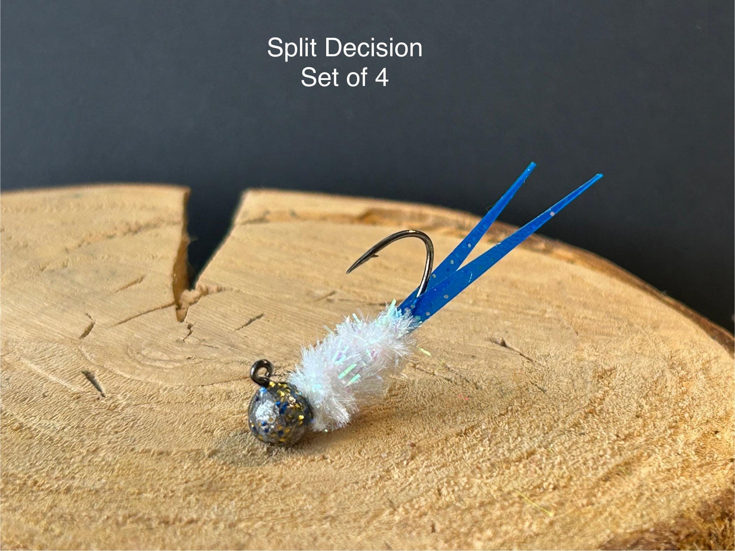 Split tail crappie jigs