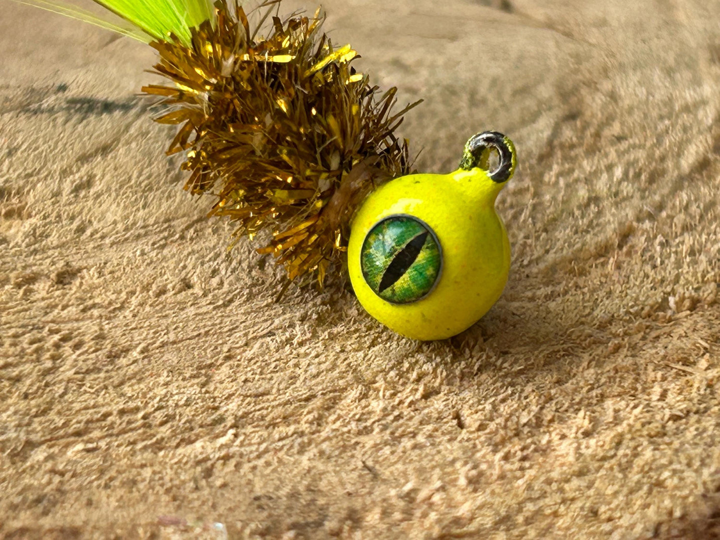 Hackle feather crappie jigs